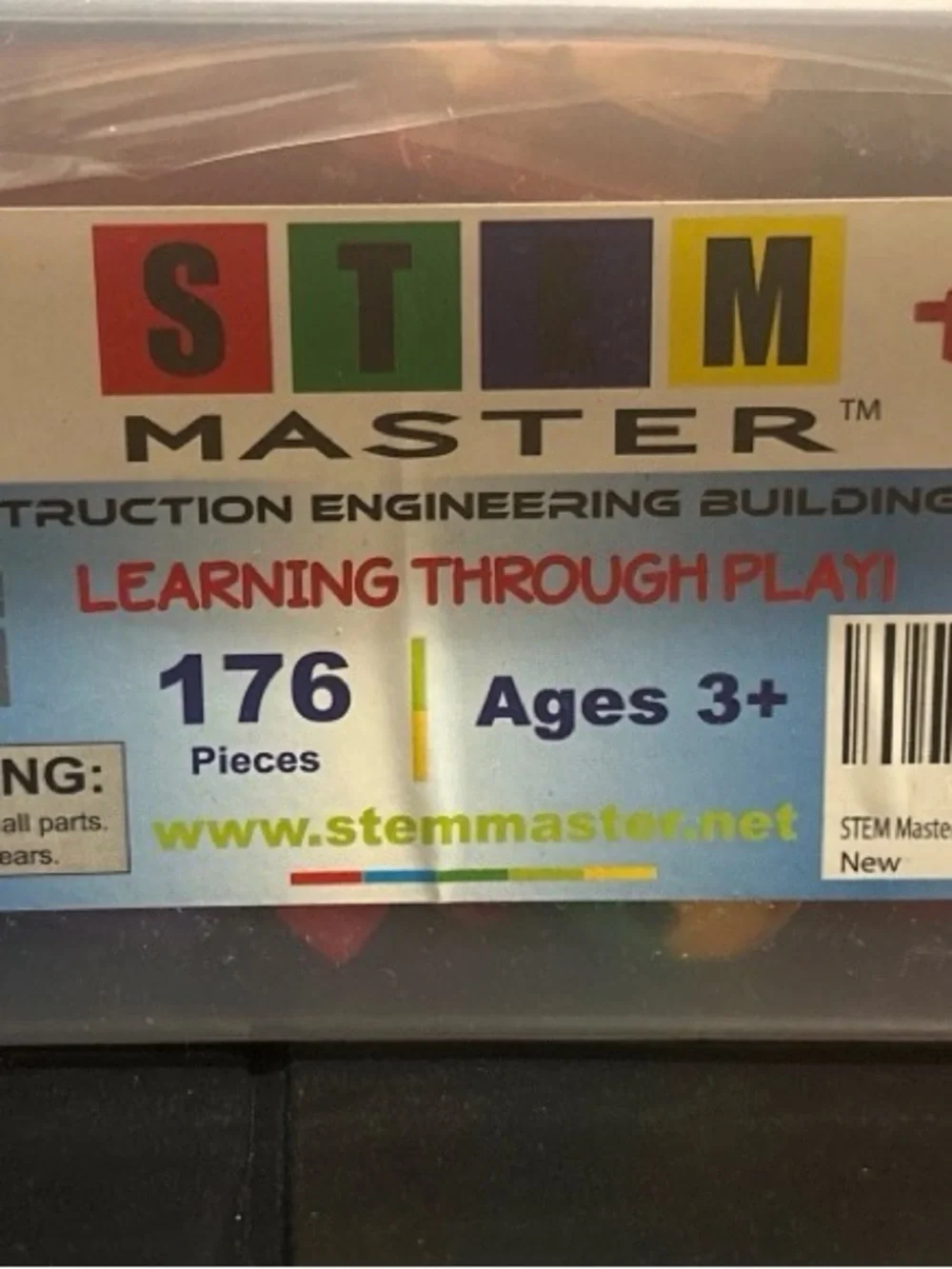 STEM MASTER CONSTRUCTION Engineering Building Toys 176 Pieces Age 3+ New Sealed